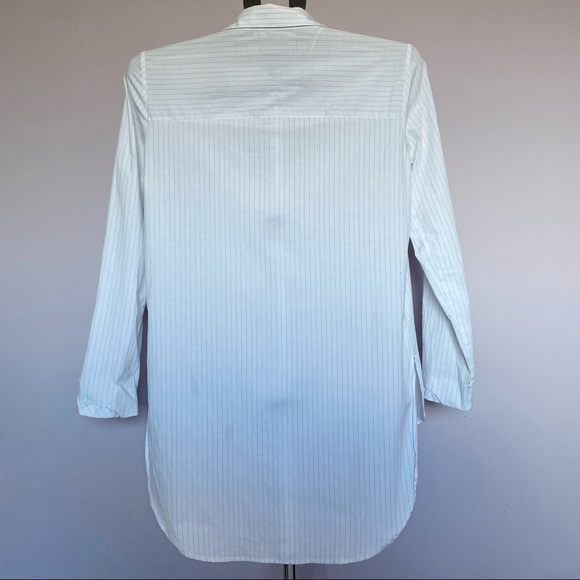 Zara  Basics | Striped blouse with cuff detail - Picture 4 of 4